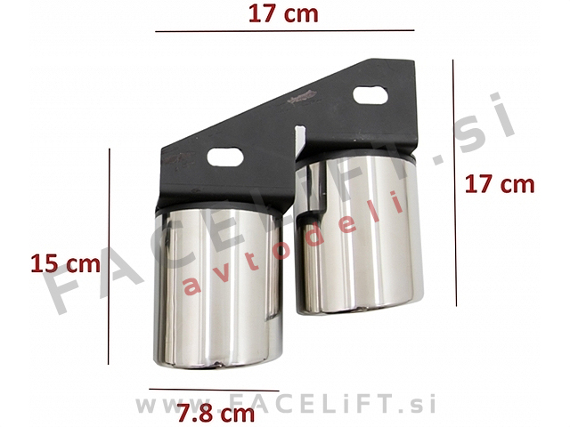 Audi A4 / B8 8K (07-11) / difuzor z nastavki za izpuh / S4 izgled
