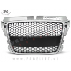 Audi A3 8P 8PA 08-12 maska RS izgled srebrna (mat)