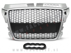Audi A3 8P 8PA 08-12 maska RS izgled srebrna (mat) Audi A3 8P 8PA 08-12 maska RS izgled srebrna (mat)