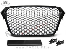 Audi A4 B8 8K 11-15 maska RS izgled črna (sijaj)