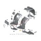 BMW 3 E90 E91 05-08 sprednji kolotek sprednji del levi