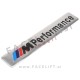 BMW M-Performance emblem (3D nalepka) srebrna (mat)