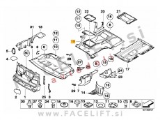 BMW 5 E39 96-03 zaščita menjalnika