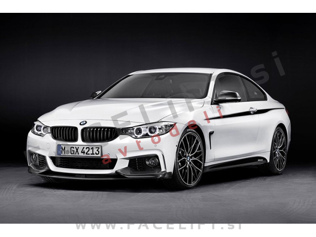 BMW 4 F32 F33 F36 13- sprednji odbijač M-Performance izgled PDC