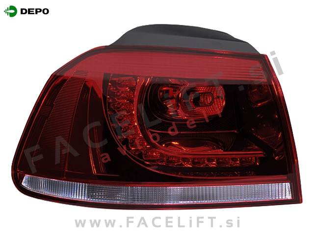VW Golf 6 08-12 zadnja zunanja LED luč leva