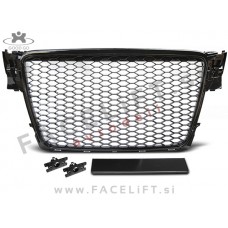 Audi A4 B8 8K 07-11 maska RS izgled črna (sijaj)