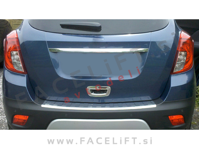 Chevrolet Trax 13- zaščita zadnjega odbijača kromirana (sijaj)