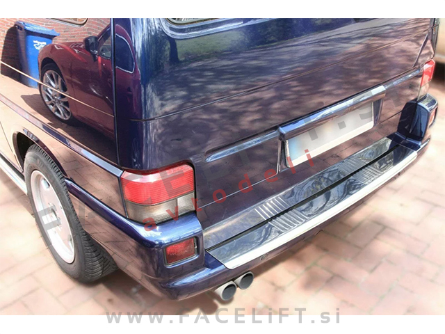 VW T4 96-03 zaščita zadnjega odbijača srebrna (mat)