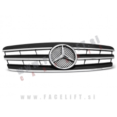 Mercedes C S 203 W203 00-07 maska črna kromirana CL izgled Mercedes C S 203 W203 00-07 maska črna kromirana CL izgled