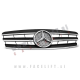 Mercedes C S 203 W203 00-07 maska črna kromirana CL izgled Mercedes C S 203 W203 00-07 maska črna kromirana CL izgled