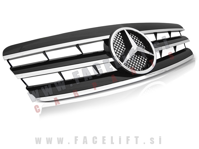 Mercedes C S 203 W203 00-07 maska črna kromirana CL izgled