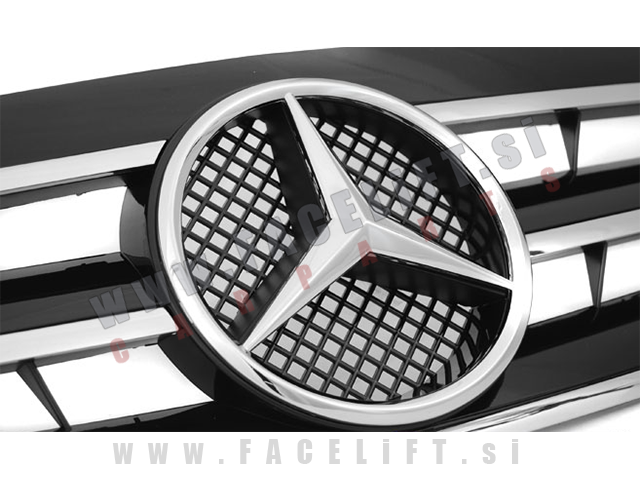 Mercedes C S 203 W203 00-07 maska črna kromirana CL izgled