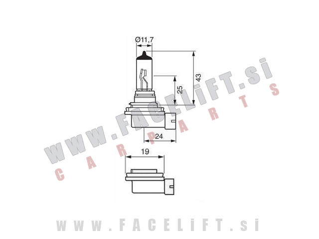 Halogenska žarnica Limastar Xenon White H11 55W 12V