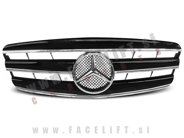 Mercedes S W221 05-09 maska črna kromirana CL izgled