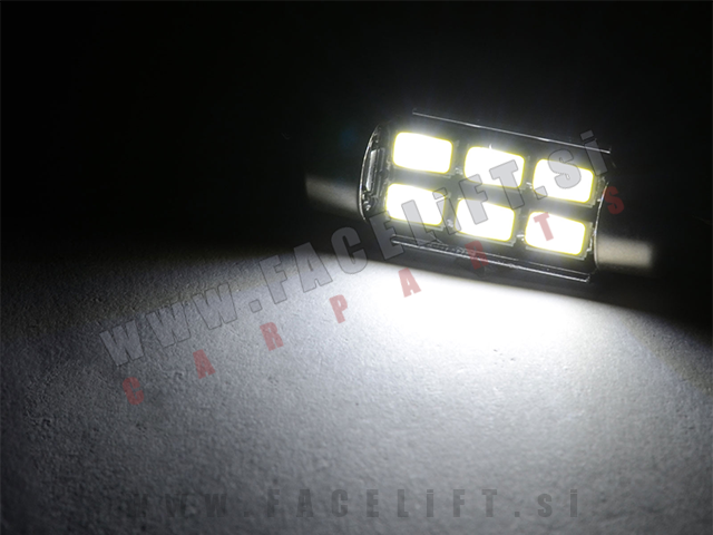 LED žarnica C5W 6x SMD (5730) CANBUS 12V