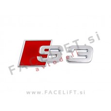 Audi S3 emblem (3D nalepka) Audi S3 emblem (3D nalepka)