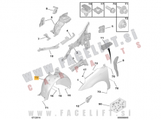 Citroen C4 04-08 sprednji kolotek desni