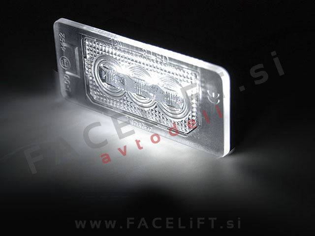 Seat Škoda VW LED osvetlitev registrske tablice z ohišjem