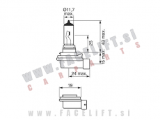 Halogenska žarnica Limastar Xenon White H9 65W 12V