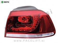 VW Golf 6 08-12 zadnja zunanja LED luč desna
