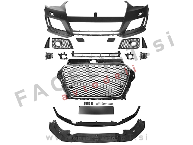 Audi A3 8V 12-16 sprednji odbijač RS3 izgled PDC