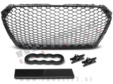 Audi A4 B9 15-19 maska RS izgled črna (mat)