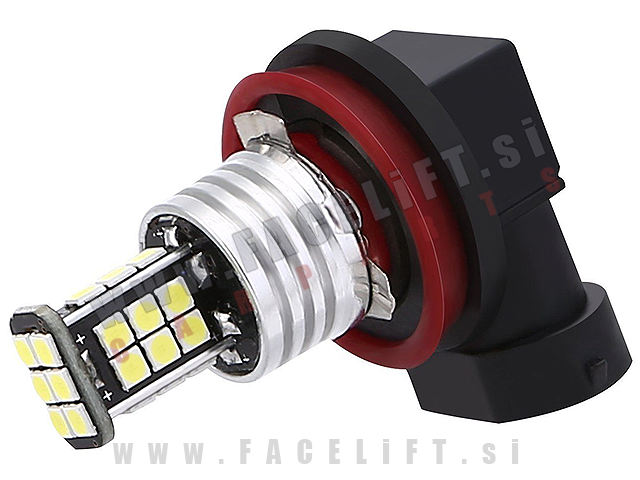 LED žarnica H8 (PGJ19-1) 30x SMD (3020) CANBUS 12V