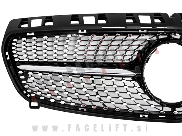 Mercedes A W176 12-15 maska Diamond Black