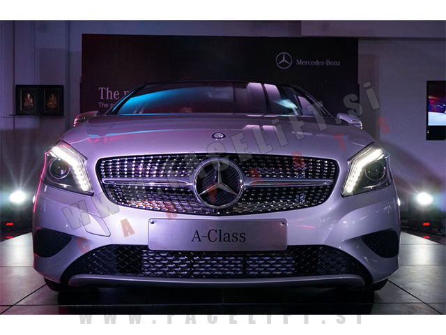 Mercedes A W176 12-15 maska Diamond Black