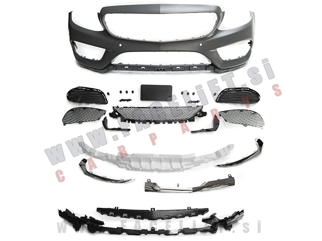 Mercedes C S205 W205 14-18 sprednji odbijač AMG izgled PDC Mercedes C S205 W205 14-18 sprednji odbijač AMG izgled PDC