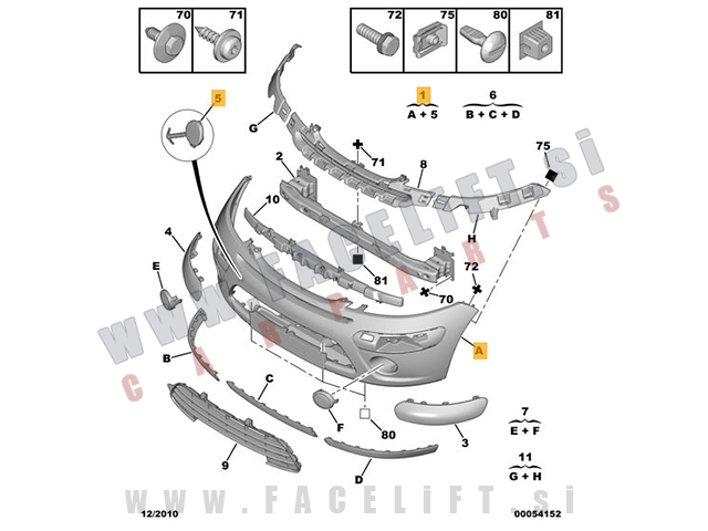 Citroen C3 / FC (05-10) / sprednji odbijač Citroen C3 / FC (05-10) / sprednji odbijač