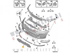 Citroen C3 / FC (05-10) / mreža sprednjega odbijača / srednja