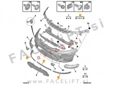 Citroen C3 05-10 spojler sprednjega odbijača