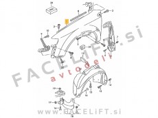 Audi A4 B7 04-08 blatnik levi Audi A4 B7 04-08 blatnik levi