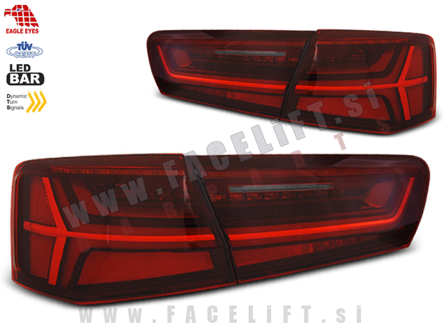 Audi A6 4G Limuzina 11-14 zadnje LED luči DTS