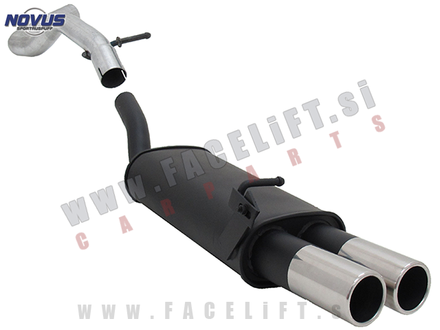 Seat Leon 1M 99-05 športni izpušni lonec 2x 76mm Seat Leon 1M 99-05 športni izpušni lonec 2x 76mm