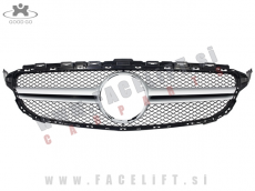 Mercedes C A205 C205 S205 W205 14-18 maska črna srebrna mat Mercedes C A205 C205 S205 W205 14-18 maska črna srebrna mat
