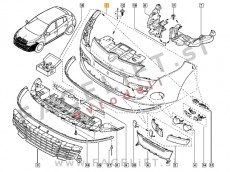 Renault Megane 3 08-11 sprednji odbijač