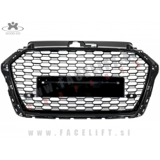 Audi A3 8V 16-20 maska RS3 izgled črna (sijaj)
