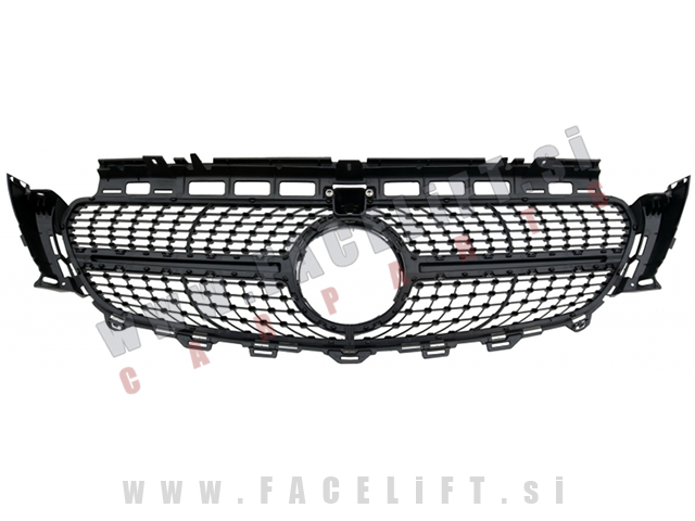 Mercedes E W213 16-20 maska Diamond Silver z kamero Mercedes E W213 16-20 maska Diamond Silver z kamero
