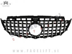 Mercedes E S213 W213 16-20 maska črna kromirana (sijaj)