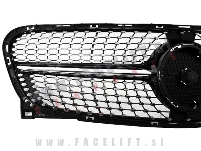 Mercedes GLA X156 13-16 maska Diamond Black