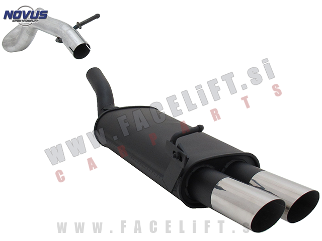 Seat Leon 1M 99-05 športni izpušni lonec 2x 76mm MS-Design Seat Leon 1M 99-05 športni izpušni lonec 2x 76mm MS-Design