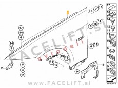 BMW 3 E92 E93 06-13 blatnik desni