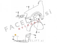 VW Passat B7 10-14 sprednji kolotek sprednji del levi