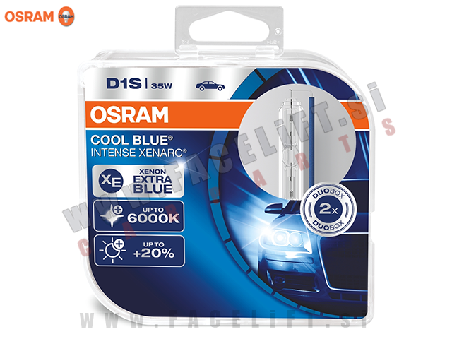 Xenon žarnice Osram Cool Blue Intense Xenarc D1S (PK32d-2) 35W