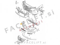 VW Passat 3C B6 05-10 sprednji odbijač