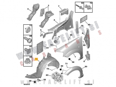 Citroen C3 / FC (02-05) / sprednji kolotek / levi
