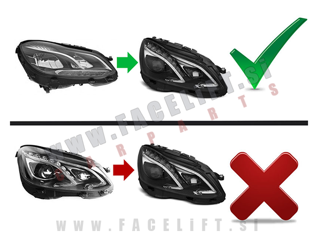 Mercedes E / W212 (13-16) / LED žarometi / DRL