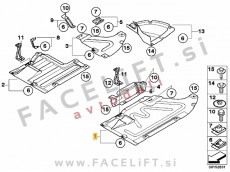 BMW 1 E81 E82 E87 E88 04-13 zaščita menjalnika